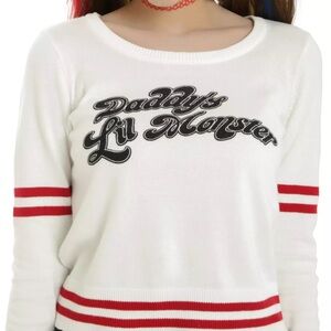 DC Comics Suicide Squad Harley Quinn Daddy's Lil Monster Girls Sweater